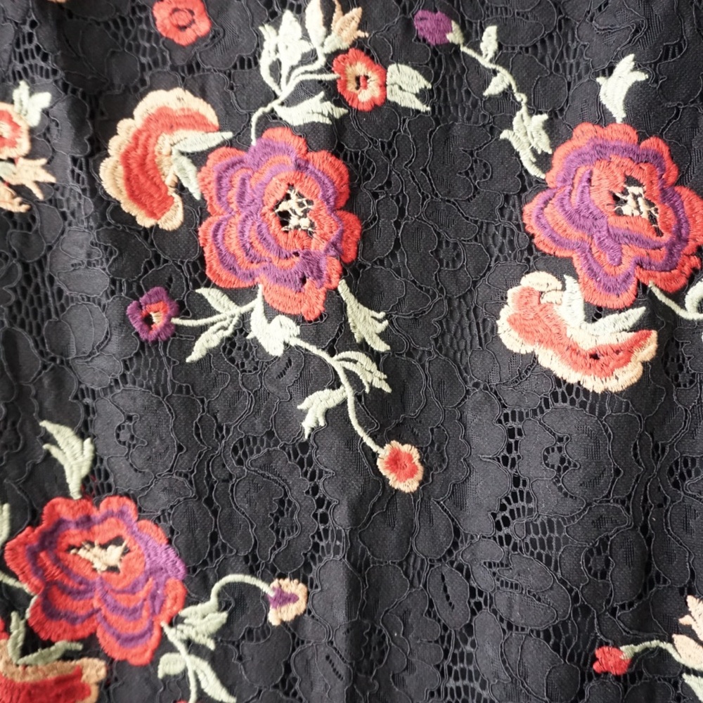 NWT Eva Franco Lotus Floral Embroidered lace dress - Picture 5 of 8